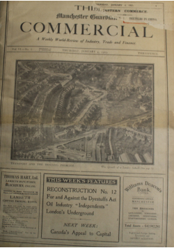 The manchester guardian commercial od 1 do 13 numerów   1923 r