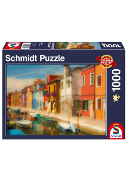 Puzzle 1000 Kolorowe domy na wyspie Burano