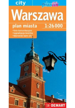 Warszawa 1:26000 plan miasta plastik