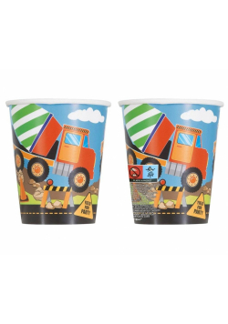 Kubeczki papierowe Budowa 266ml 8szt