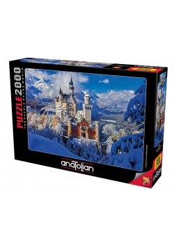 Puzzle 2000 Niemcy, Zamek Neuschwanstein zimą