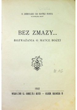 Bez zmazy 1948 r