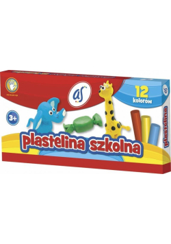 Plastelina Szkolna 12 kolorów AS
