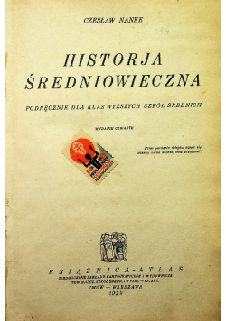 Historja średniowieczna 1929 r.