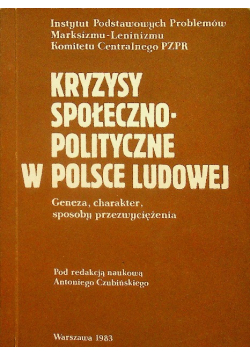 Kryzysy społeczno polityczne w polsce ludowej