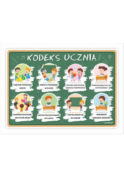 Plakat edukacyjny - Kodeks ucznia A3