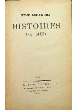 Histoires de mer 1946r