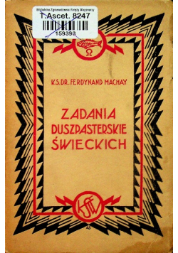 Zadania Duszpasterskie Świeckich 1932 r.