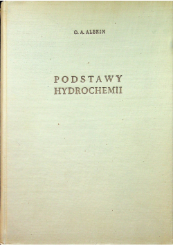 Podstawy hydrochemii
