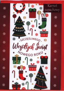 Karnet B6 Wesołych Świąt pachnący
