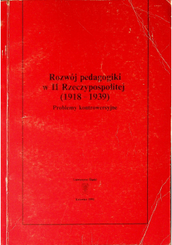 Rozwój pedagogiki w II Rzeczypospolitej