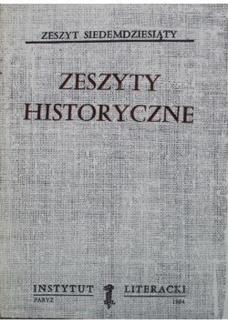 Zeszyty historyczne Zeszyt 70