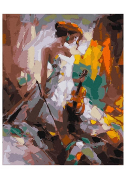 Malowanie po numerach - Skrzypaczka 40x50
