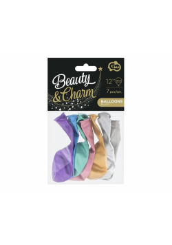 Balony chromowane Beauty&Charm MIX 30cm 7szt
