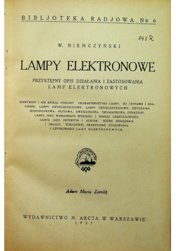 Lampy elektronowe 1927 r.