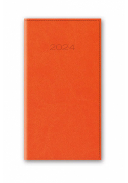 Kalendarz 2024 11T kieszonkowy A6 pomarańczowy