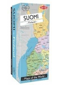 Puzzle 1000 Mapy świata: Finlandia