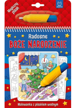 Radosne Boże Narodzenie Malowanka z pisakiem wodnym