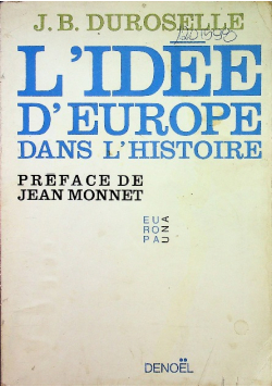L Idee d Europe dans l Histoire