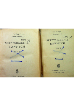 Sprzysiężenie równych Tom I i II