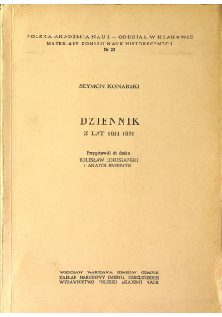 Szymon Konarski Dziennik z lat 1831 1834