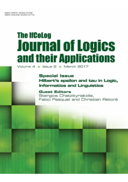 Ifcolog Journal of Logics and their Applications. Hilbert's epsilon and tau in Logic, Informatics and Linguistics