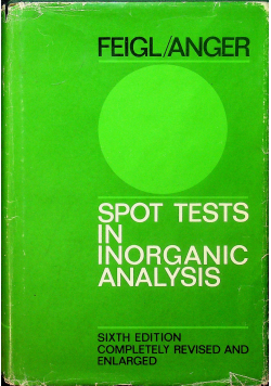 Spot tests in inorganic analysis
