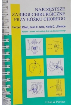 Najczęstsze zabiegi chirurgiczne przy łóżku chorego
