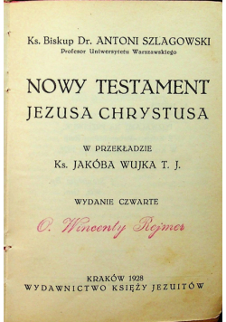 Nowy Testament 1928 r