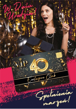 Karnet Urodziny 40 Gift-M