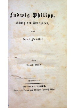 Ludwig Philipp Konig der Franzofen und leine familie 1839 r.