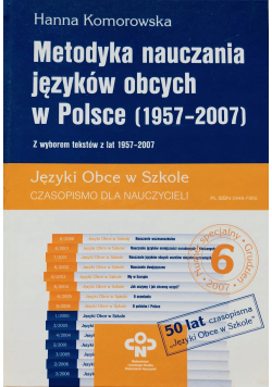 Metodyka nauczania języków obcych w Polsce  1957 do 2007