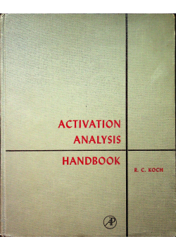 Activation analysis Handbook