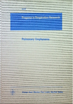 Progress in respiration research vol 10 Pulmonary Emphysema