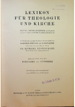 Lexikon fur theologie und kirche Tom 10 1938 r.