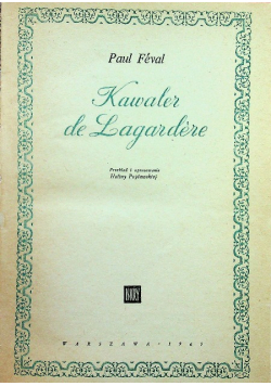 Kawaler de lagardere
