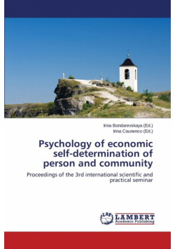 Psychology of economic self-determination of person and community
