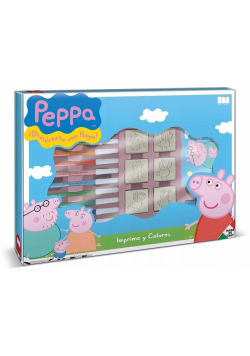 Świnka Peppa - pieczątki maxi box