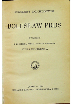 Bolesław Prus 1931 r.