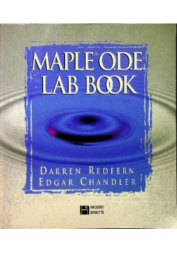 Maple ode lab book