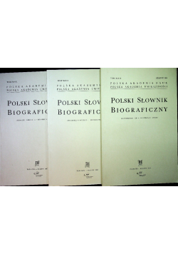 Polski słownik biograficzny Tom XLV Zeszyt 184 do 186