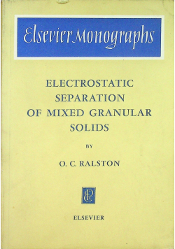 Electrostatic separation of mixed granular solids