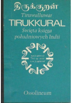 Tirukkural święta księga południowych Indii