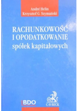 Rachunkowość i opodatkowanie spółek kapitałowych