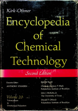 Encyclopedia of chemical technology vol 20