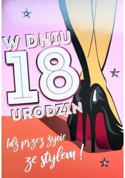 Karnet Urodziny 18 4K - 033