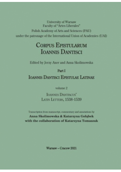 Ioannes Dantiscus' Latin Letters, 1538-1539