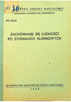 Zachowanie się ludności po sygnałach alarmowych