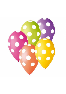Balony Premium Grochy MIX 5 szt
