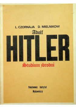 Adolf Hitler Studium zbrodni